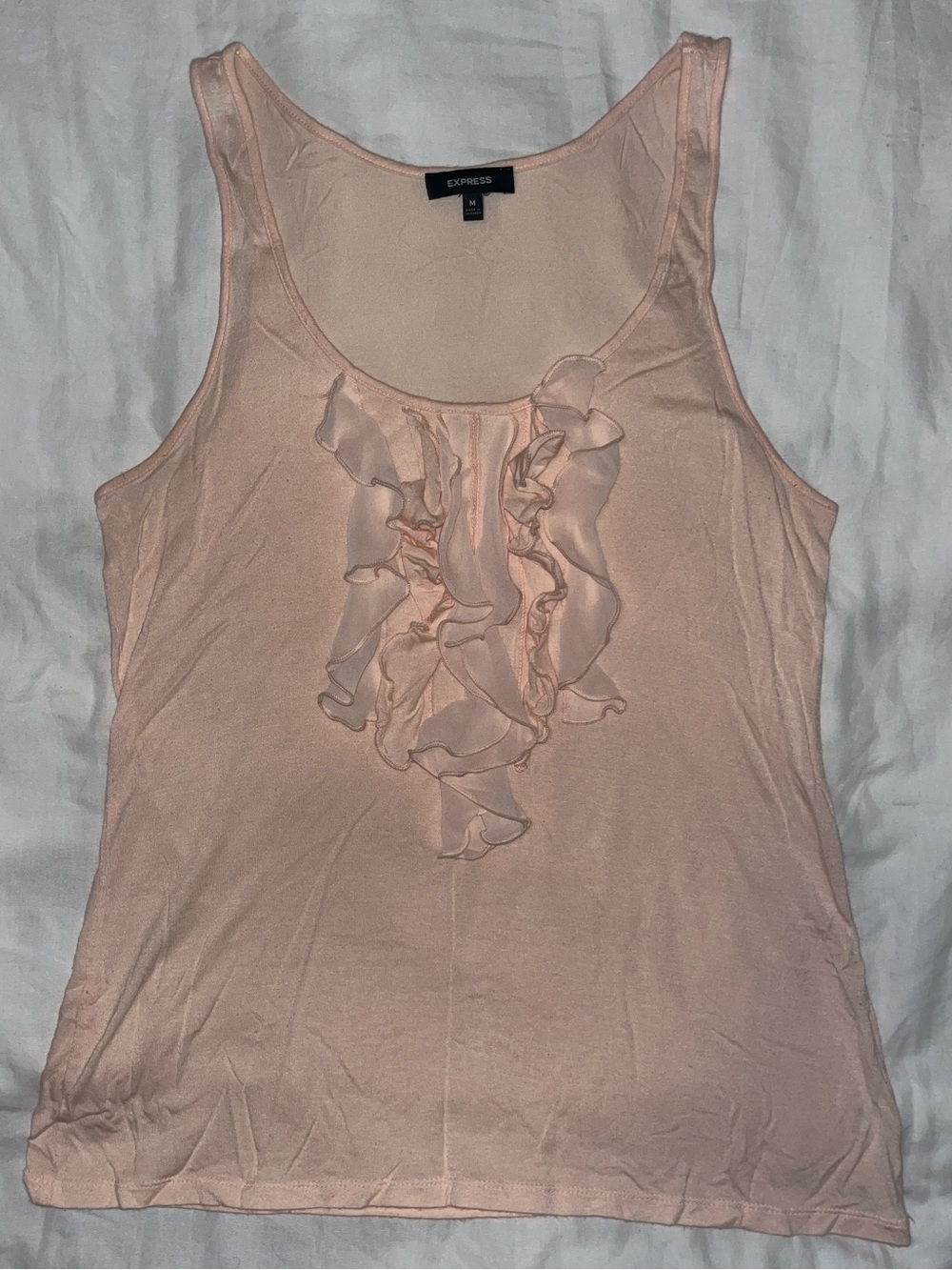 Express Ruffle Front Tank Top - Picture 4 of 6